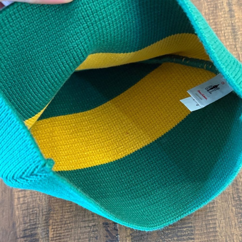 Hanna Andersson Elf Hat Green and Yellow - Picture 5 of 5